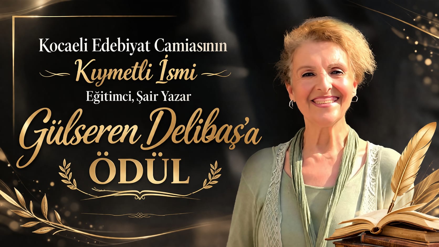 Kocaeli'nin Kıymetli İsmi Eğitimci, Şair Yazar Gülseren Delibaş'a Ödül