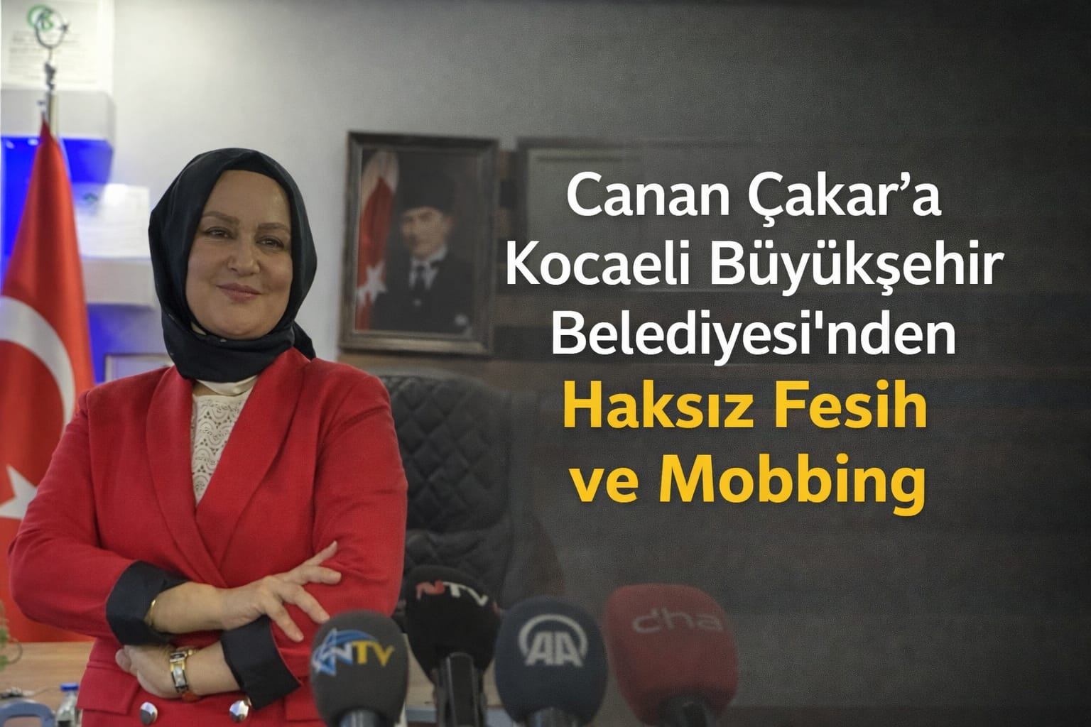 Canan Çakar'a Kocaeli Büyükşehir Belediyesi'nden Haksız Fesih ve Mobbing