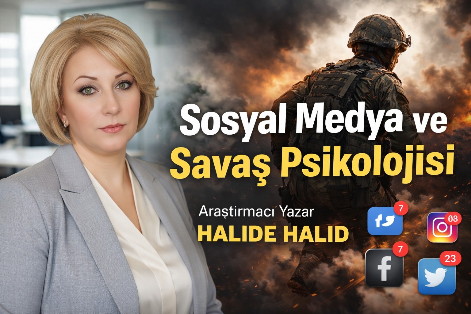 Araştırmacı Yazar Halide Halid Yazdı: Sosyal Medya ve Savaş Psikolojisi